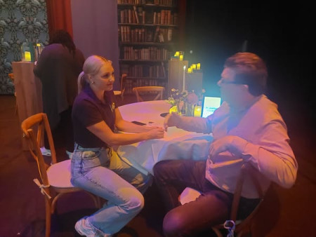 Levend Boek voor Living Library bij het "optimistival" bij AFAS in Leusden.  9 september 2025