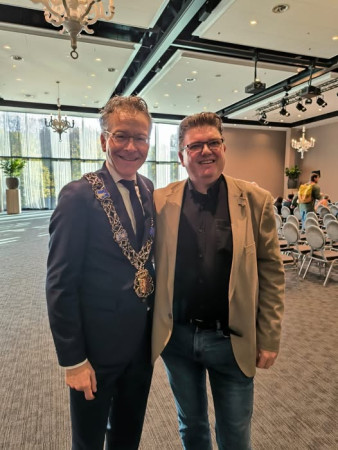 Met Burgemeester en ex minister Dijsselbloem. 30 oktober 2025